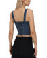 ფოტო #2 პროდუქტის Women's Denim Corset Top