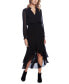 Фото #1 товара Платье женское 1.State с длинным рукавом и высоким поясом на завязках