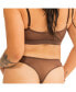 ფოტო #11 პროდუქტის Plus Size Nude Shade Mesh Sheer Stretch Thong