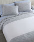 Фото #2 товара CLOSEOUT! Connery Stripe Cotton 3 Piece Duvet Cover Set, King