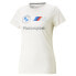 Puma Bmw Mms Essential Logo Crew Neck Short Sleeve T-Shirt Womens White Casual T