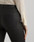 ფოტო #3 პროდუქტის Women's Skinny Leather Ankle Pants