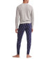 ფოტო #3 პროდუქტის Men's Lightweight Cotton Logo Pajama Pants