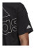 Фото #8 товара Футболка с коротким рукавом мужская Adidas Giant Logo Чёрный
