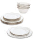 Фото #1 товара Gilded 12-Pc. Dinnerware Set, Service for 4 Created for Macy's