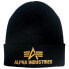 ALPHA INDUSTRIES 3D Beanie black/yellow gold - фото #2