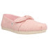 Фото #2 товара TOMS Alpargata Linen Slip On Womens Pink Flats Casual 10017714T