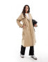 Фото #1 товара Levi's Spade relaxed fit belted twill trench coat in tan