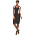 Jax Women's Colorblock Sheath Dress Embellished studded Black Tan 6
