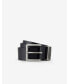 AX Bold Buckle Logo Leather Belt