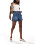 Фото #4 товара Hollister ultra high rise 90s fit denim short in dark blue