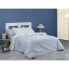 Фото #4 товара Комплект постельного белья синего цвета Alexandra House Living Greta для кровати King size 2 предмета