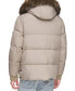 Фото #2 товара Men's Nisko Short Channel Quilted Puffer Jacket with Faux Fur Hood