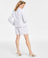 ფოტო #6 პროდუქტის Women's Cotton High-Rise Tweed Shorts, Created for Macy's