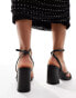 Фото #2 товара New Look block heel multistrap sandal in black