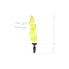 Фото #3 товара Silicone Butt Plug With Tail - Yellow