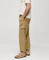 ფოტო #4 პროდუქტის Men's Cotton-Linen Cargo Pants