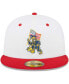 ფოტო #4 პროდუქტის Men's White Eugene Emeralds Theme Nights Pranksters 59FIFTY Fitted Hat