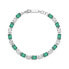 Фото #1 товара Fancy Life Green Cubic Zirconia Silver Bracelet FLG16