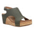 Фото #2 товара Corkys Carley Studded Wedge Womens Green Casual Sandals 30-5316-KHKC-Q