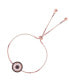 ფოტო #1 პროდუქტის Cubic Zirconia Morganite Round and Baguette Wheel Adjustable Bolo Bracelet in 14K Rose Gold Over Sterling Silver