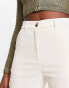 Фото #2 товара Pieces high waisted cargo trousers in cream