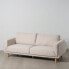 3-Seater Sofa Beige 216 x 90 x 82 cm