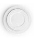 Cara 16 Piece Round Porcelain Dinnerware Set in White