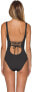 Фото #2 товара Becca 264955 Women's Color Code Square Neck One-Piece Swimsuit Size Small