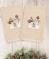 Фото #1 товара Christmas Snow Family 100% Turkish Cotton 2-Pc. Hand Towel Set