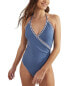 Фото #1 товара Boden Crochet Trim Wrap Swimsuit Women's Uk 14 / Us 10