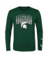 ფოტო #2 პროდუქტის Big Boys Gray, Green Michigan State Spartans Fan Wave T-shirt Combo Pack