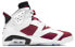 Air Jordan 6 Retro "Carmine" 2021 CT8529-106 Sneakers