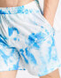 Calvin Klein Jeans summer splash all over print woven co-ord shorts in blue