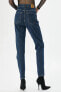 Kadın Orta Indigo Jeans