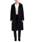 ფოტო #4 პროდუქტის Womens Stand-Collar Single-Breasted Wool Blend Coat