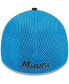 Фото #2 товара Men's Black Miami Marlins Neo 39THIRTY Flex Hat