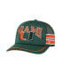 Men's Green Miami Hurricanes Sideband Trucker Adjustable Hat