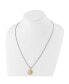 ფოტო #3 პროდუქტის Polished Yellow IP-plated Jesus Pendant on a Box Chain Necklace