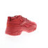 Фото #8 товара Reebok Club C V2 Cardi B Womens Red Suede Lace Up Lifestyle Sneakers Shoes