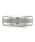 Фото #3 товара Stainless Steel Brushed Center Band Ring