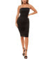 Mesh Ruched Tube Dress