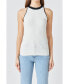 Фото #1 товара Women's Contrast Halter Neck Top