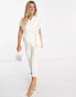 Closet London Maternity tie waist kimono jumpsuit in cream