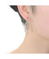 ფოტო #3 პროდუქტის Elegant Sterling Silver Two-Tone Dangling Earrings