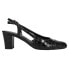 Фото #1 товара VANELi Delle Croc Round Toe Slingback Pumps Womens Black Dress Casual 309250