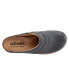 Фото #8 товара Softwalk Amber S2218-429 Womens Gray Leather Slip On Clog Sandals Shoes