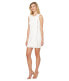 Фото #3 товара Jessica Simpson 169668 Womens Sleeveless Front Drape Shift Dress Ivory Size 6