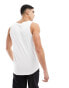 Brave Soul ribbed classic vest in white