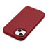 Фото #11 товара Чехол для iPhone 14 MagSafe Case Leather ICARER бордового цвета